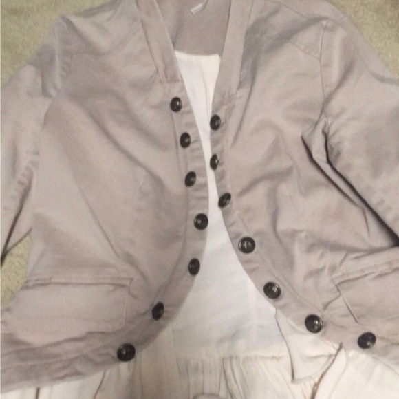 Free People Beige Buttoned Jacket - Picture 7 of 7